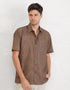 RADEN SHORT SLEEVE SHIRT (BRUNETTE BROWN)